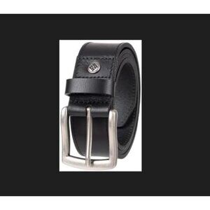 NEW Columbia Leather Belt XL 40-42 Black With Metal Buckle Durable & Stylish